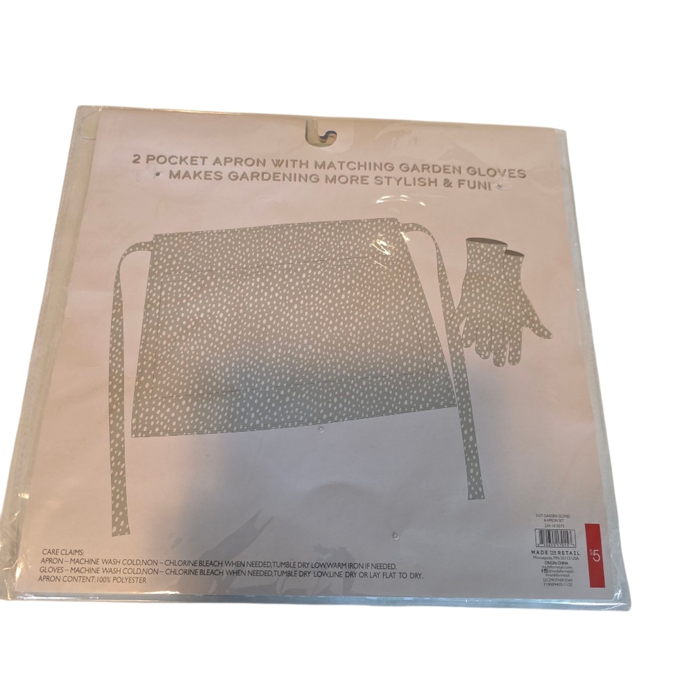 Mint Green Polka Dot 3 Piece Gardening Gift Set NEW - Picture 2 of 6